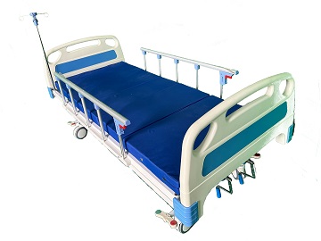 Manual hospital bed (double swing tri-fold) LCMS002